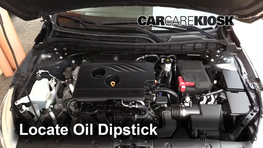 2019 Nissan Altima S 2.5L 4 Cyl. Oil Check Oil Level